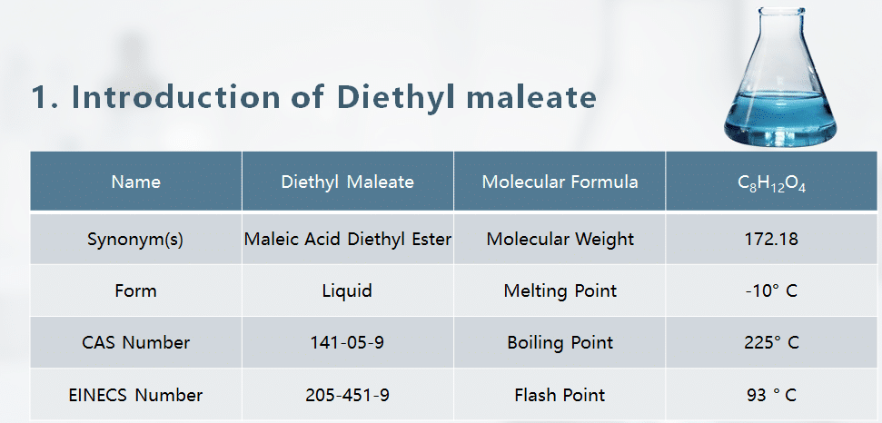 Versatile applications for diethyl maleate